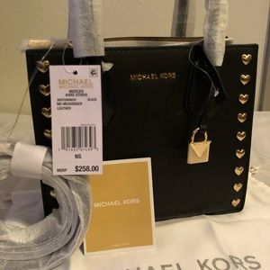 MK Mercer Kors Studio Black Crossbody Bag